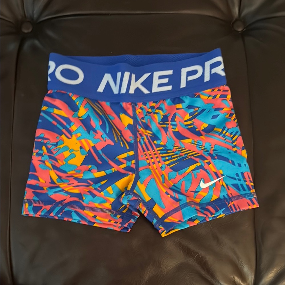 Nike Pro Kids Colorful Spandex Shorts